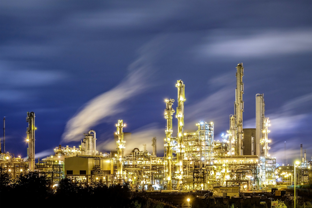 Representative oil and gas industrial facility